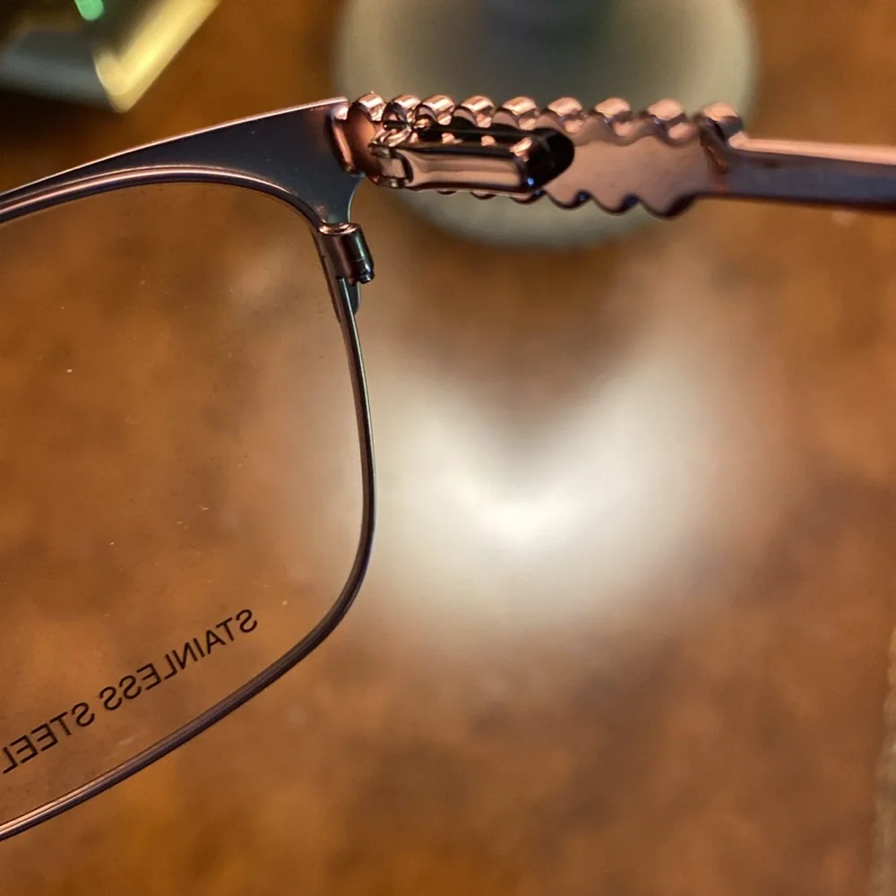 Bebe New Brown Glasses Semi-Rimless Design and free new BeBe crossbody bag